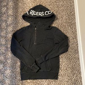 Fox Riders half zip hoodie